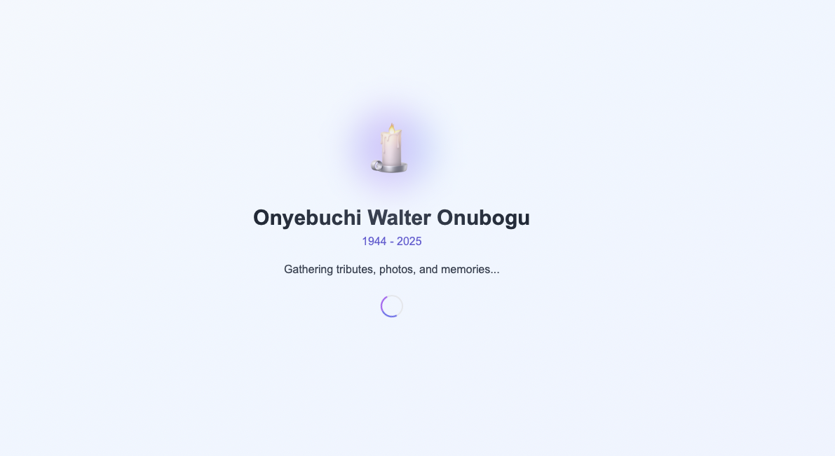 Forever Missed - Memorial Website